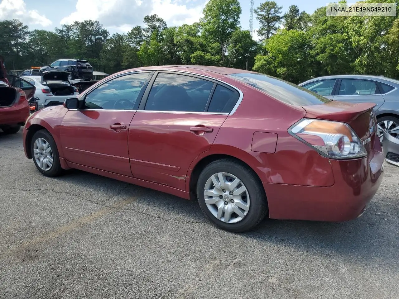 2009 Nissan Altima 2.5 VIN: 1N4AL21E49N549210 Lot: 56127335