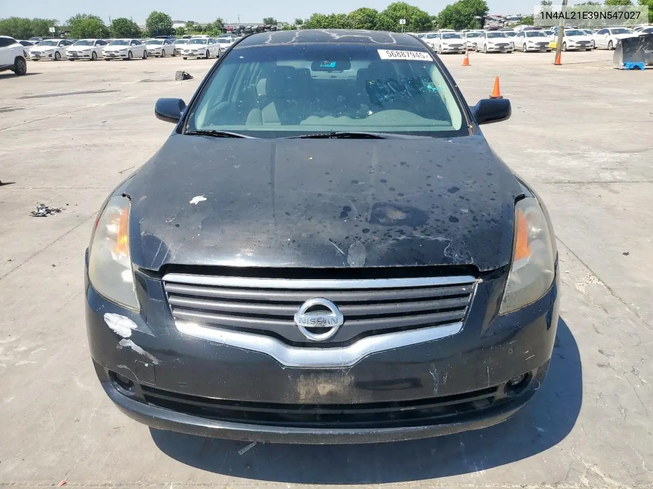 2009 Nissan Altima 2.5 VIN: 1N4AL21E39N547027 Lot: 56887945