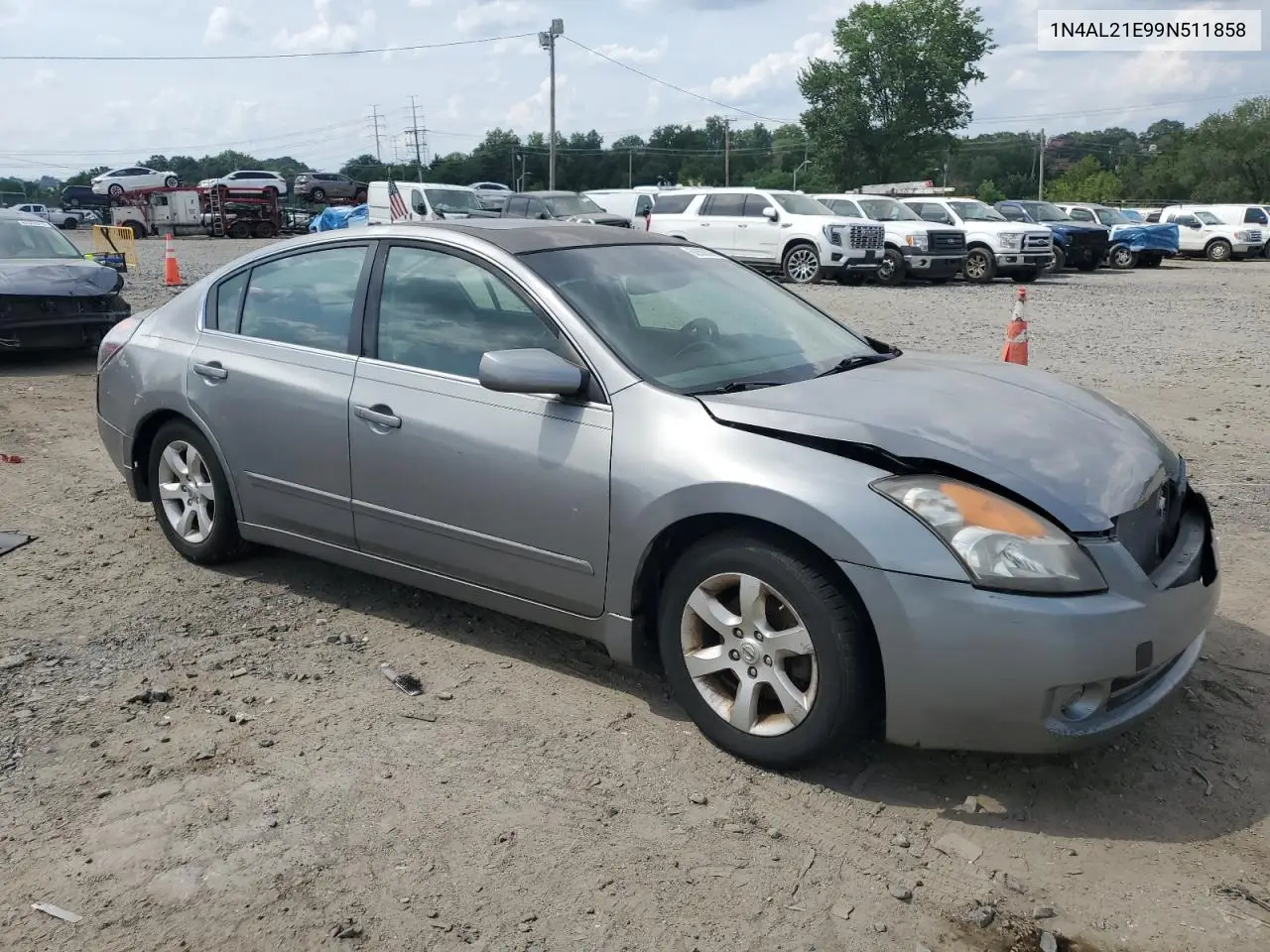 2009 Nissan Altima 2.5 VIN: 1N4AL21E99N511858 Lot: 62868395