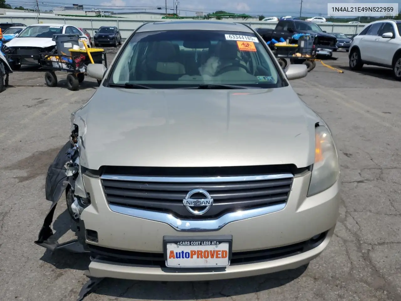 2009 Nissan Altima 2.5 VIN: 1N4AL21E49N522959 Lot: 63344185
