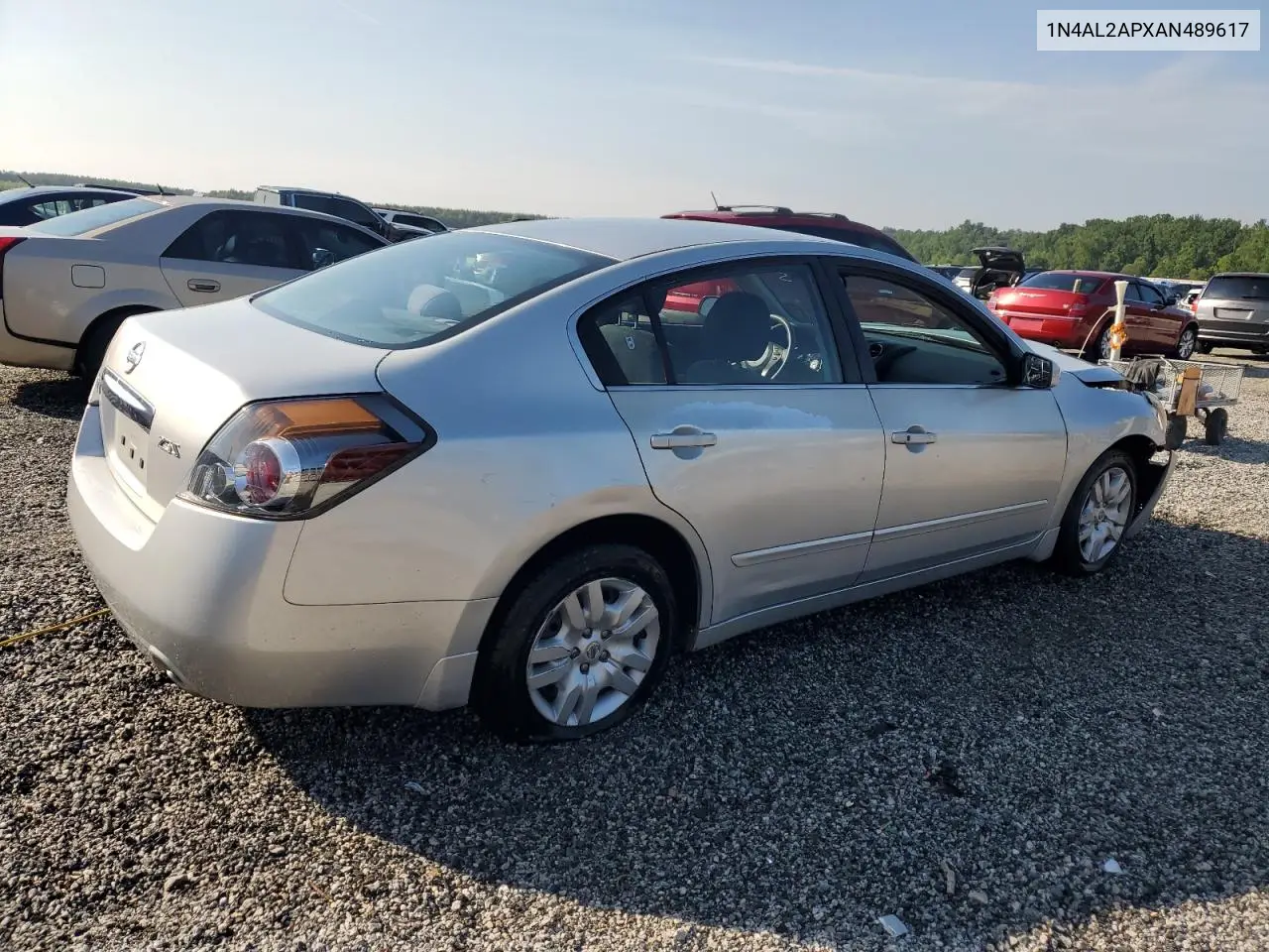 2010 Nissan Altima Base VIN: 1N4AL2APXAN489617 Lot: 62537395