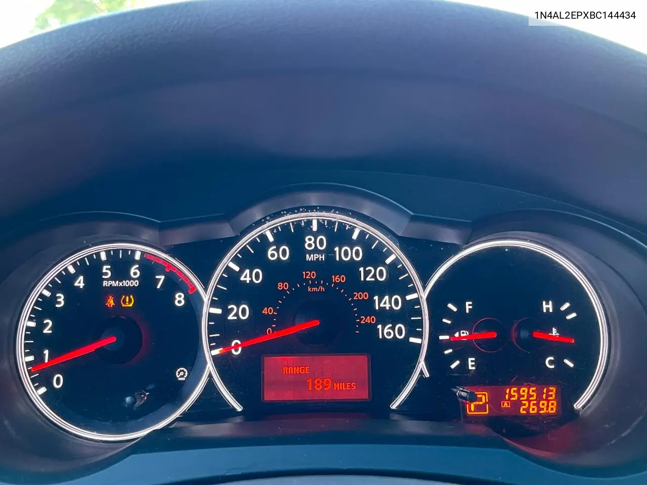 2011 Nissan Altima S VIN: 1N4AL2EPXBC144434 Lot: 57187685