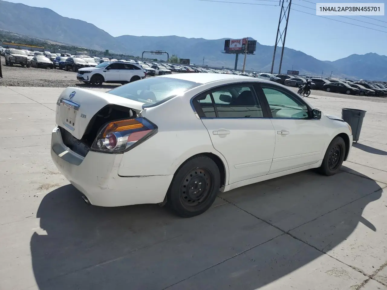 2011 Nissan Altima Base VIN: 1N4AL2AP3BN455701 Lot: 62749715