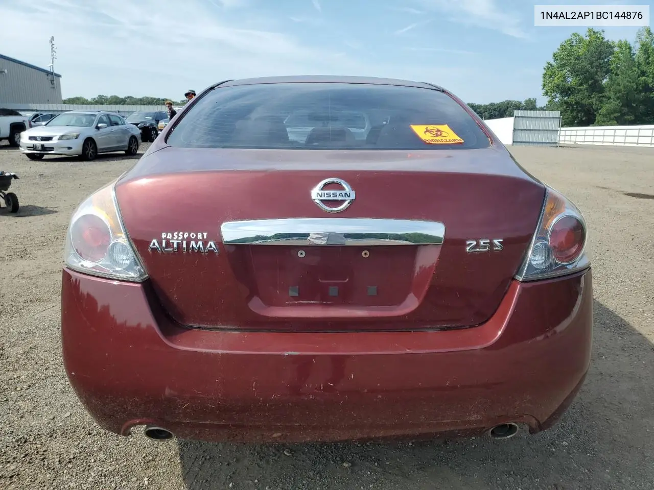 2011 Nissan Altima Base VIN: 1N4AL2AP1BC144876 Lot: 62765465