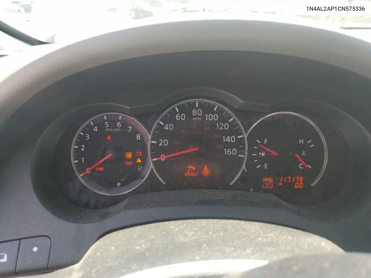 2012 Nissan Altima Base VIN: 1N4AL2AP1CN575336 Lot: 62015255