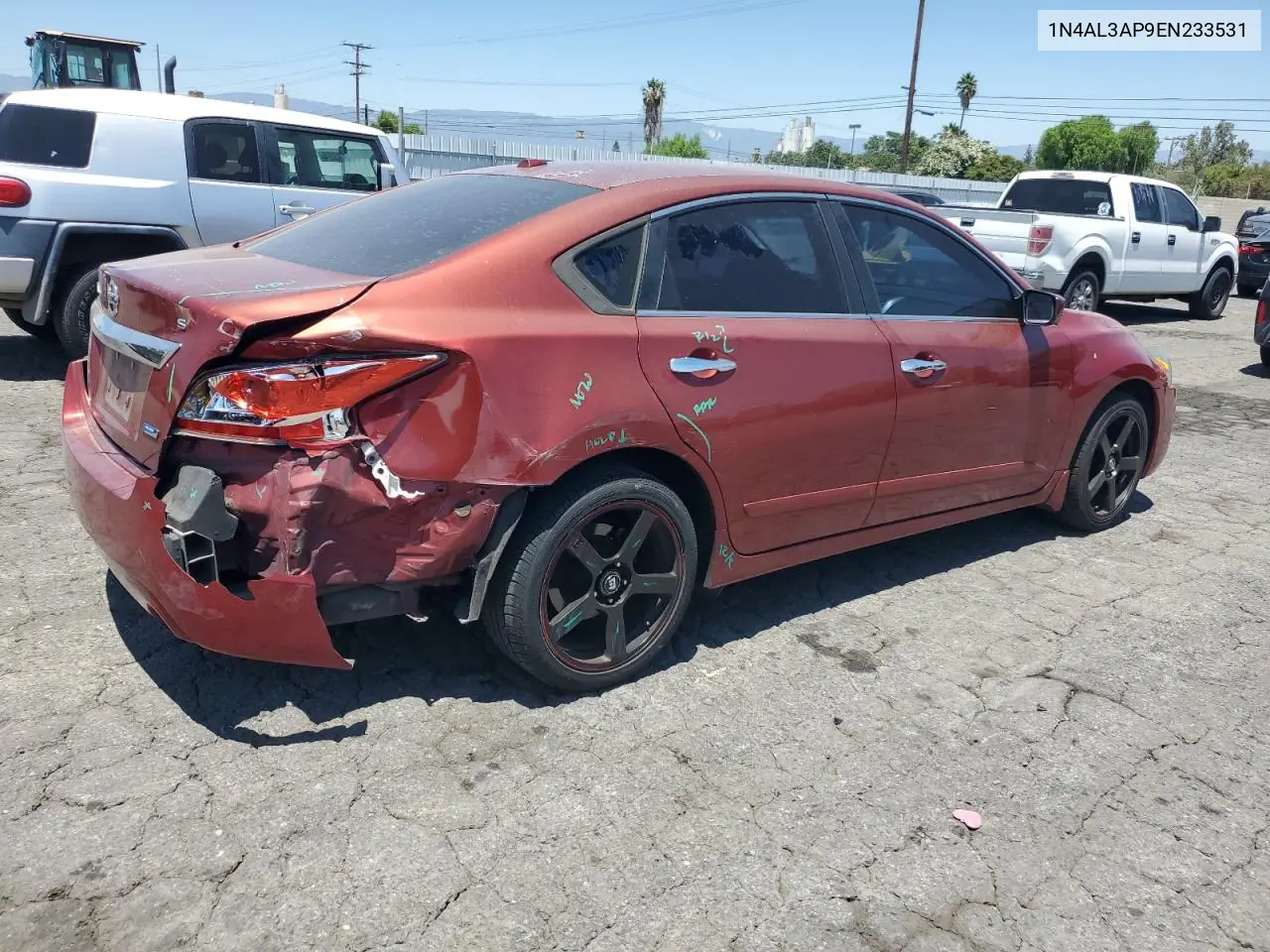 2014 Nissan Altima 2.5 VIN: 1N4AL3AP9EN233531 Lot: 62315405