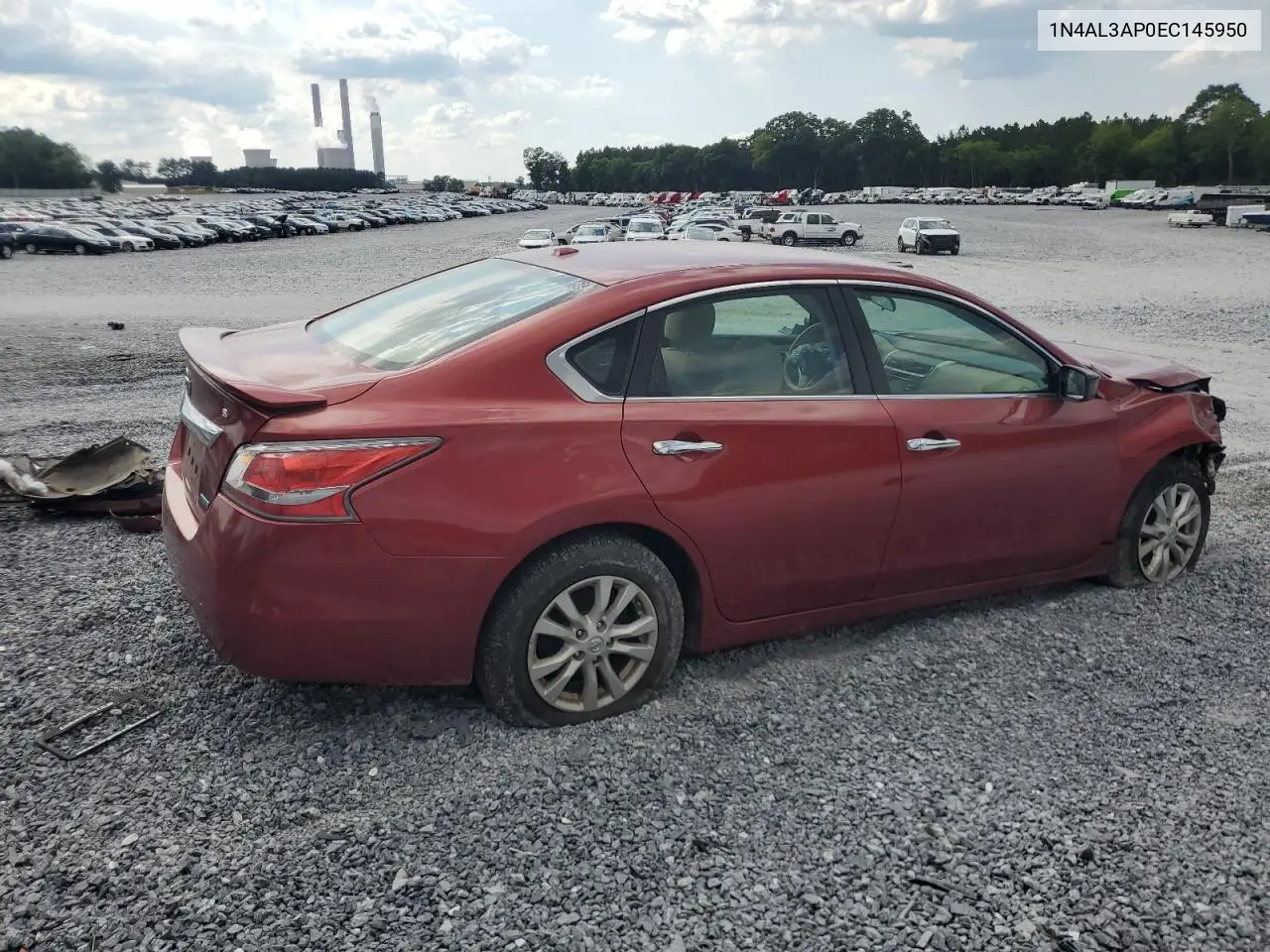 2014 Nissan Altima 2.5 VIN: 1N4AL3AP0EC145950 Lot: 63273795