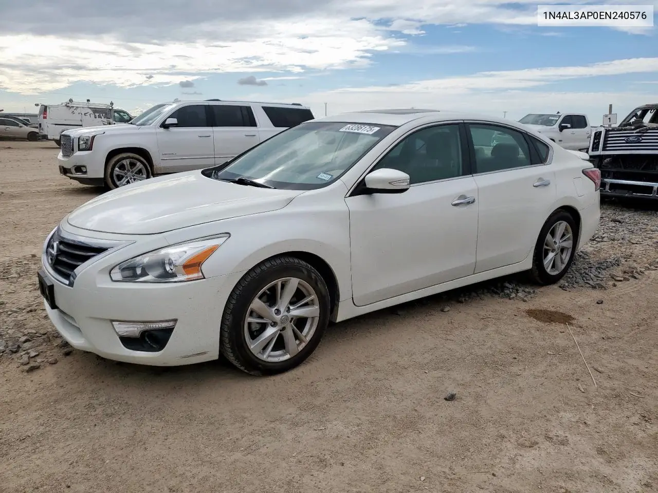 2014 Nissan Altima 2.5 VIN: 1N4AL3AP0EN240576 Lot: 63286175