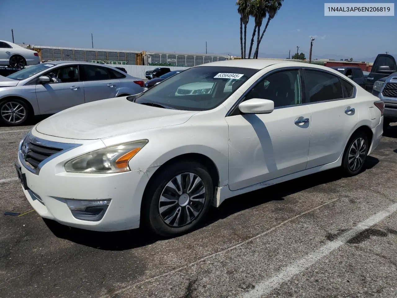 2014 Nissan Altima 2.5 VIN: 1N4AL3AP6EN206819 Lot: 63564945