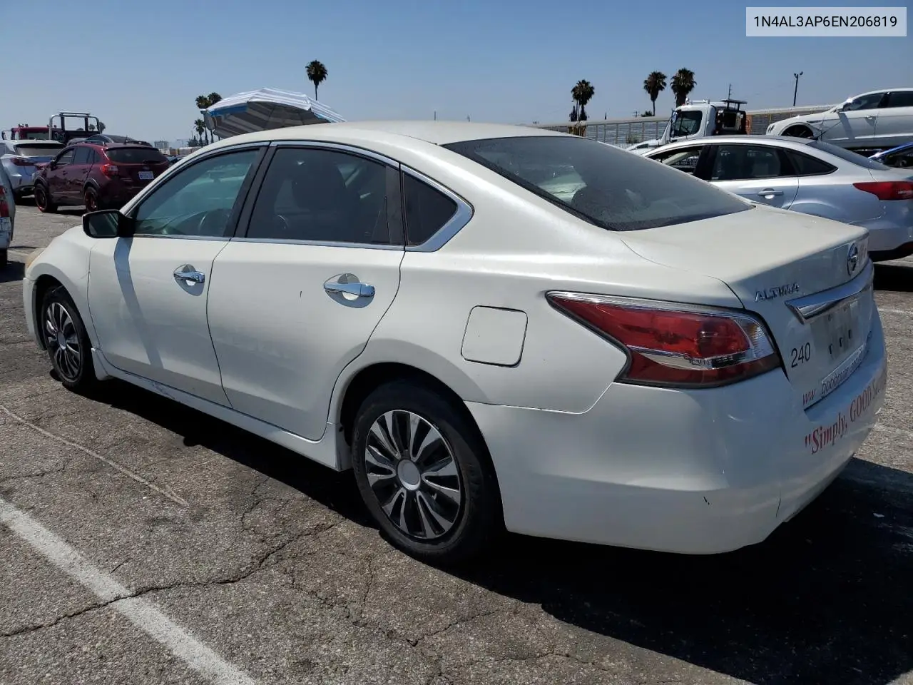 2014 Nissan Altima 2.5 VIN: 1N4AL3AP6EN206819 Lot: 63564945