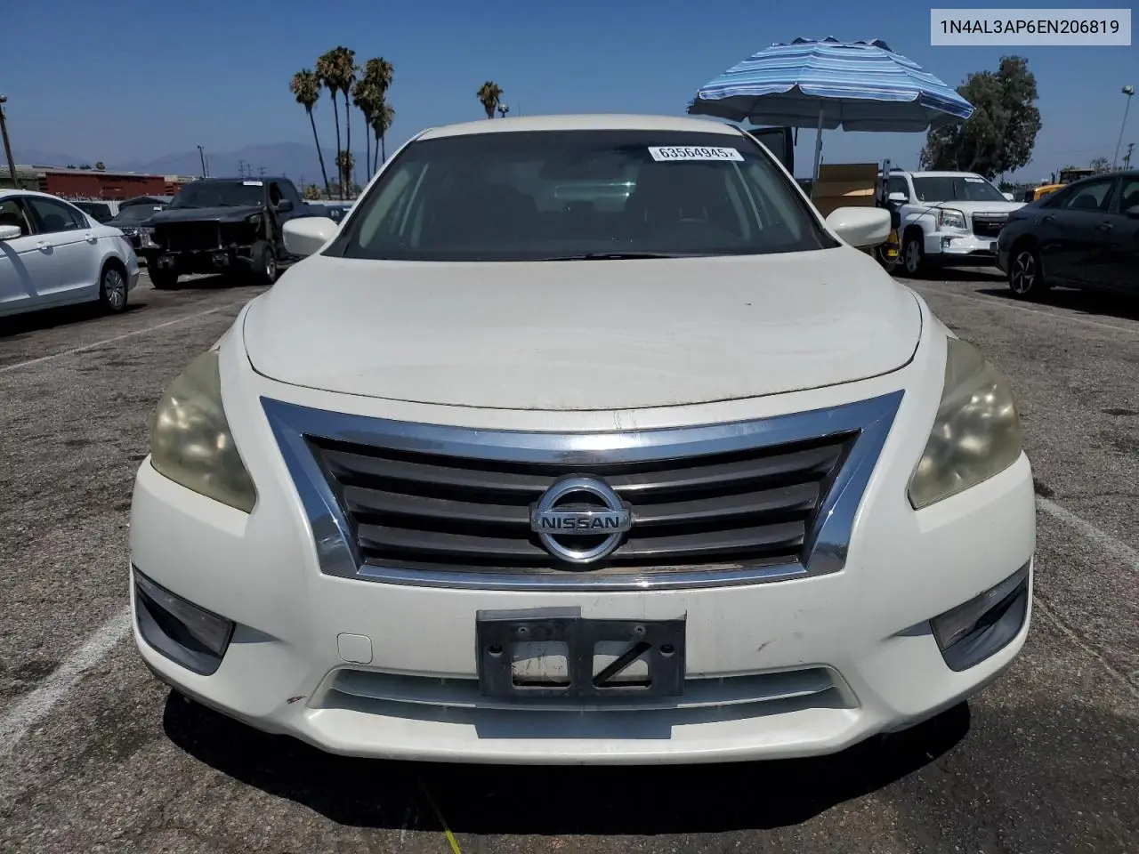 2014 Nissan Altima 2.5 VIN: 1N4AL3AP6EN206819 Lot: 63564945