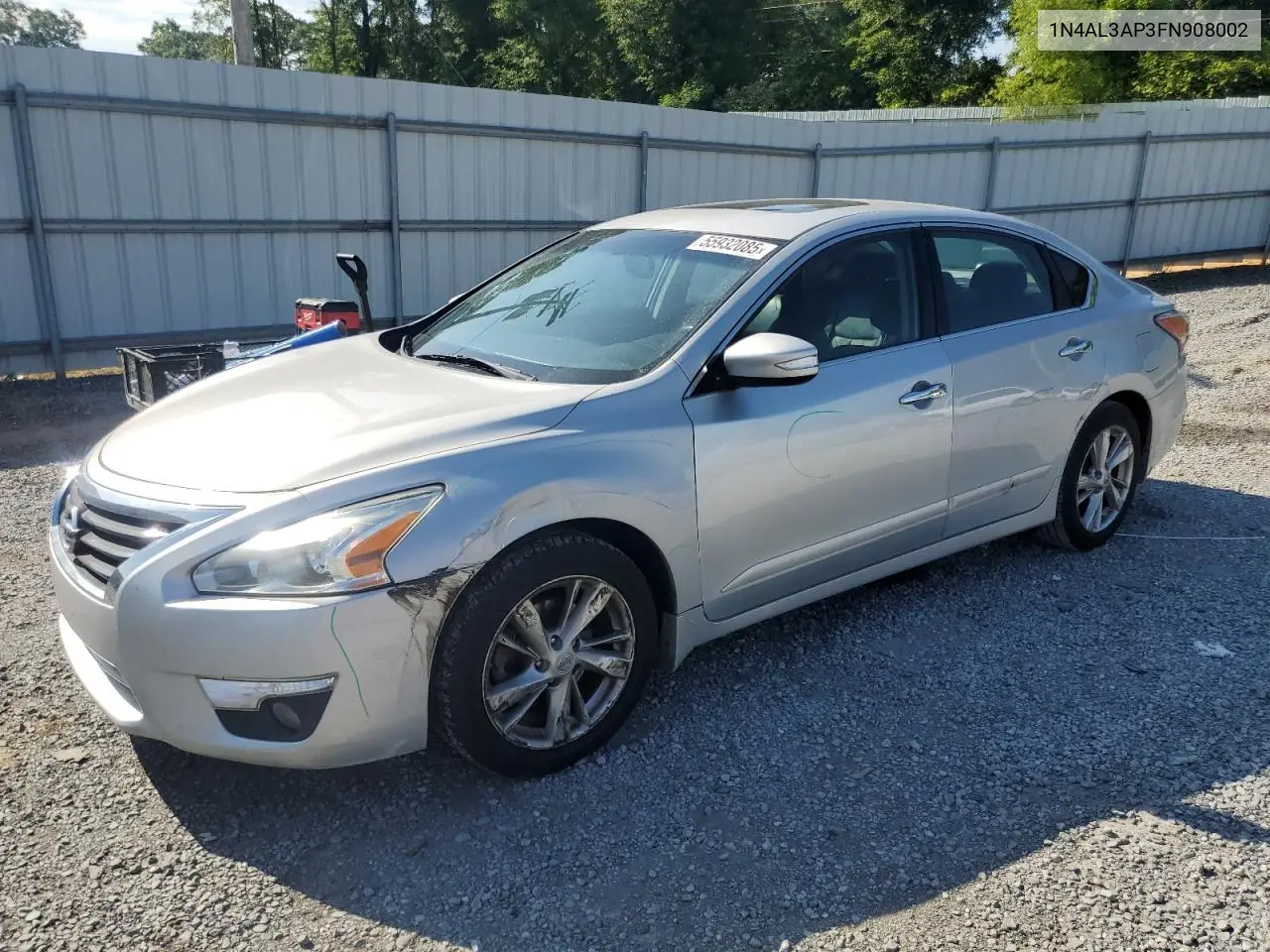 2015 Nissan Altima 2.5 VIN: 1N4AL3AP3FN908002 Lot: 55932085
