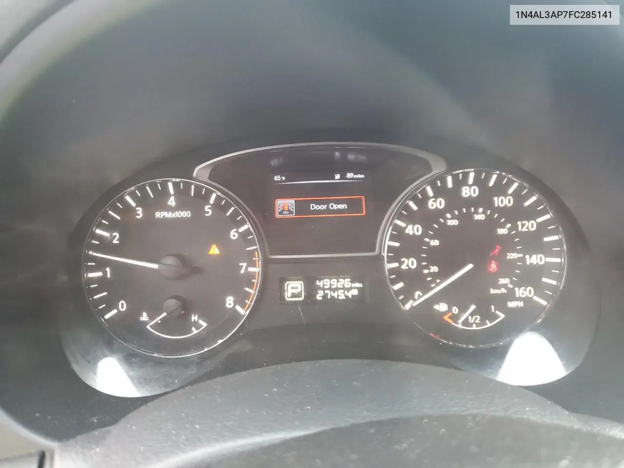 2015 Nissan Altima 2.5 VIN: 1N4AL3AP7FC285141 Lot: 56767795