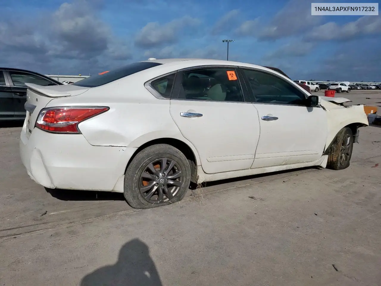 2015 Nissan Altima 2.5 VIN: 1N4AL3APXFN917232 Lot: 62025015