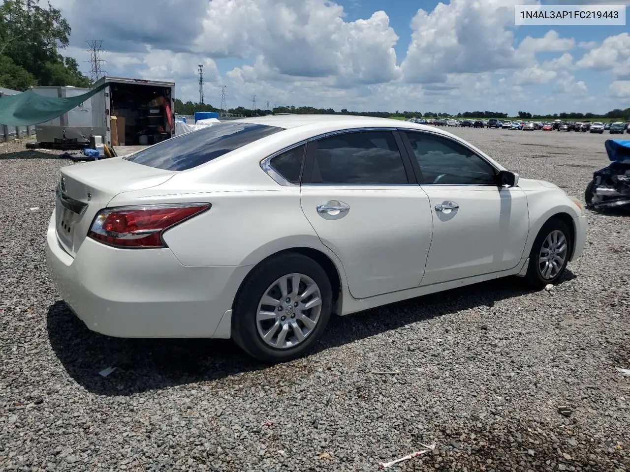 2015 Nissan Altima 2.5 VIN: 1N4AL3AP1FC219443 Lot: 62150705
