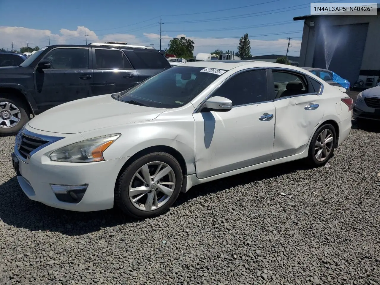2015 Nissan Altima 2.5 VIN: 1N4AL3AP5FN404261 Lot: 62309335