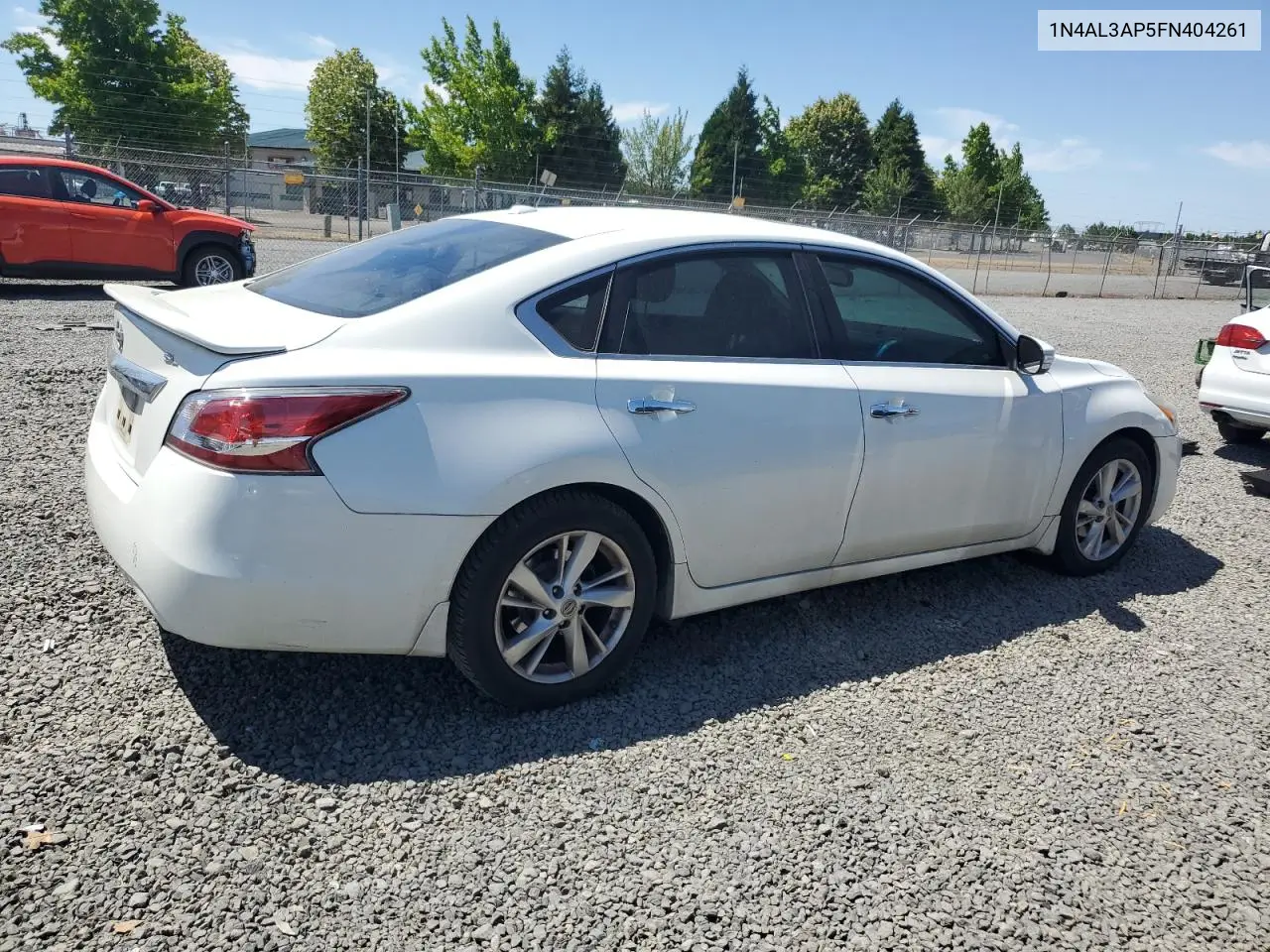 2015 Nissan Altima 2.5 VIN: 1N4AL3AP5FN404261 Lot: 62309335