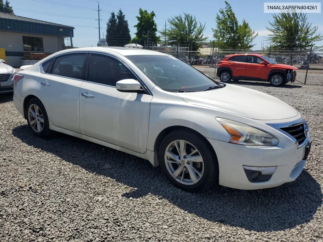 2015 Nissan Altima 2.5 VIN: 1N4AL3AP5FN404261 Lot: 62309335