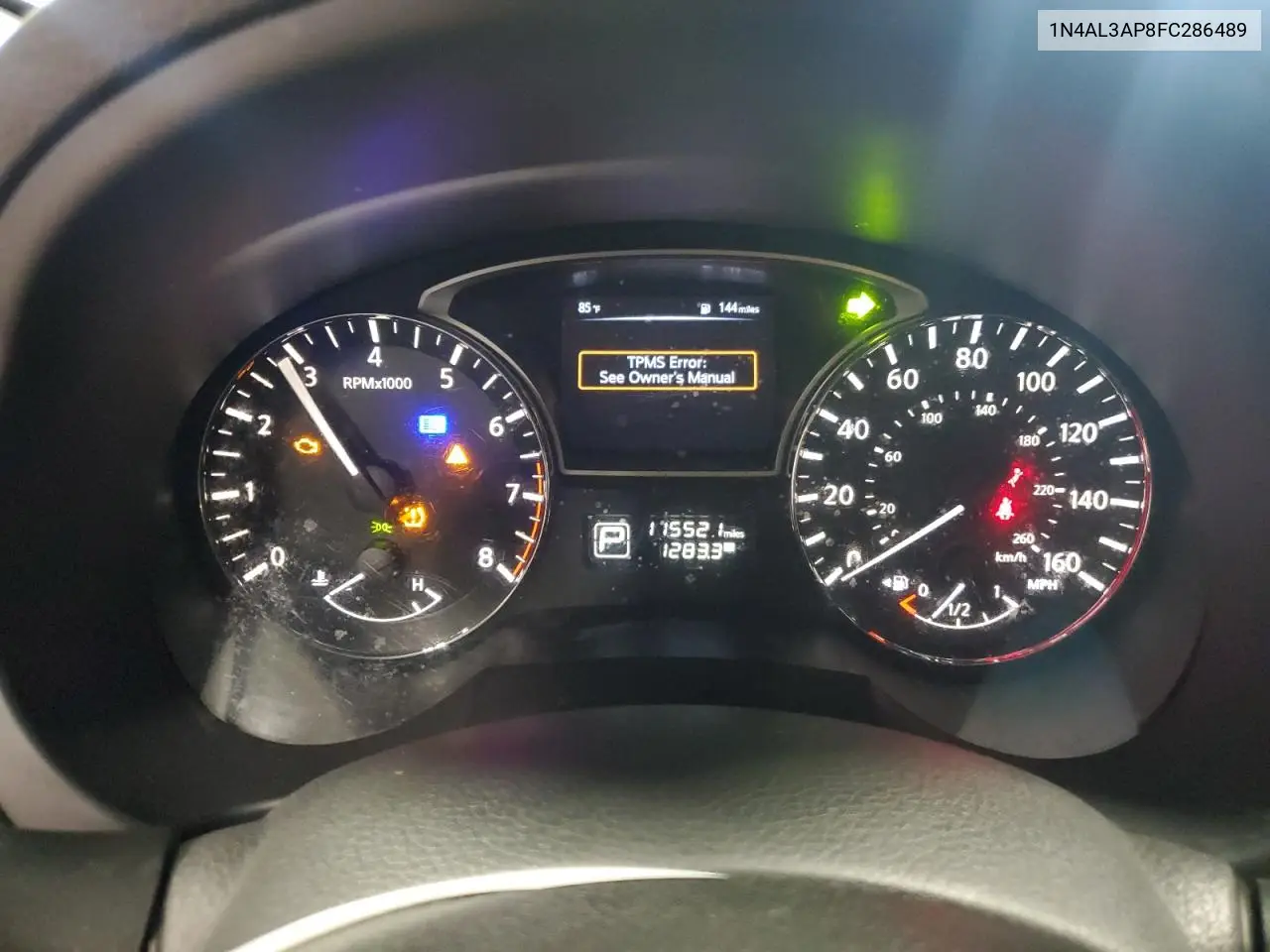 2015 Nissan Altima 2.5 VIN: 1N4AL3AP8FC286489 Lot: 63103745