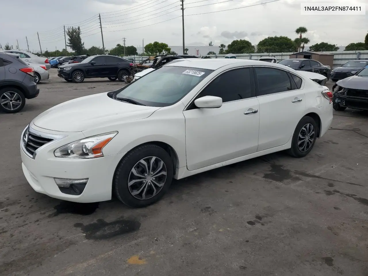 2015 Nissan Altima 2.5 VIN: 1N4AL3AP2FN874411 Lot: 63219625