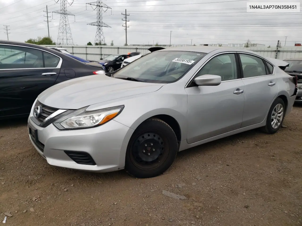 2016 Nissan Altima 2.5 VIN: 1N4AL3AP7GN358451 Lot: 56896195