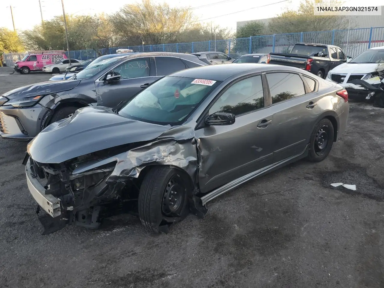 2016 Nissan Altima 2.5 VIN: 1N4AL3AP3GN321574 Lot: 63349205