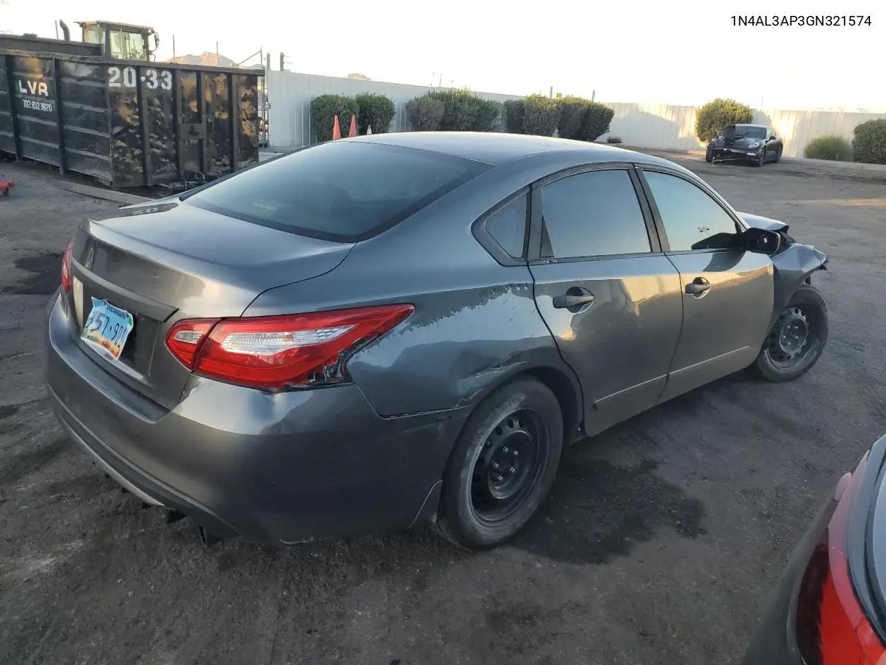 2016 Nissan Altima 2.5 VIN: 1N4AL3AP3GN321574 Lot: 63349205
