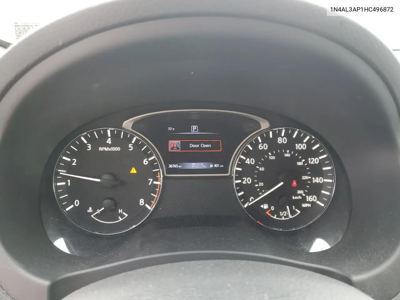 2017 Nissan Altima 2.5 VIN: 1N4AL3AP1HC496872 Lot: 53391525