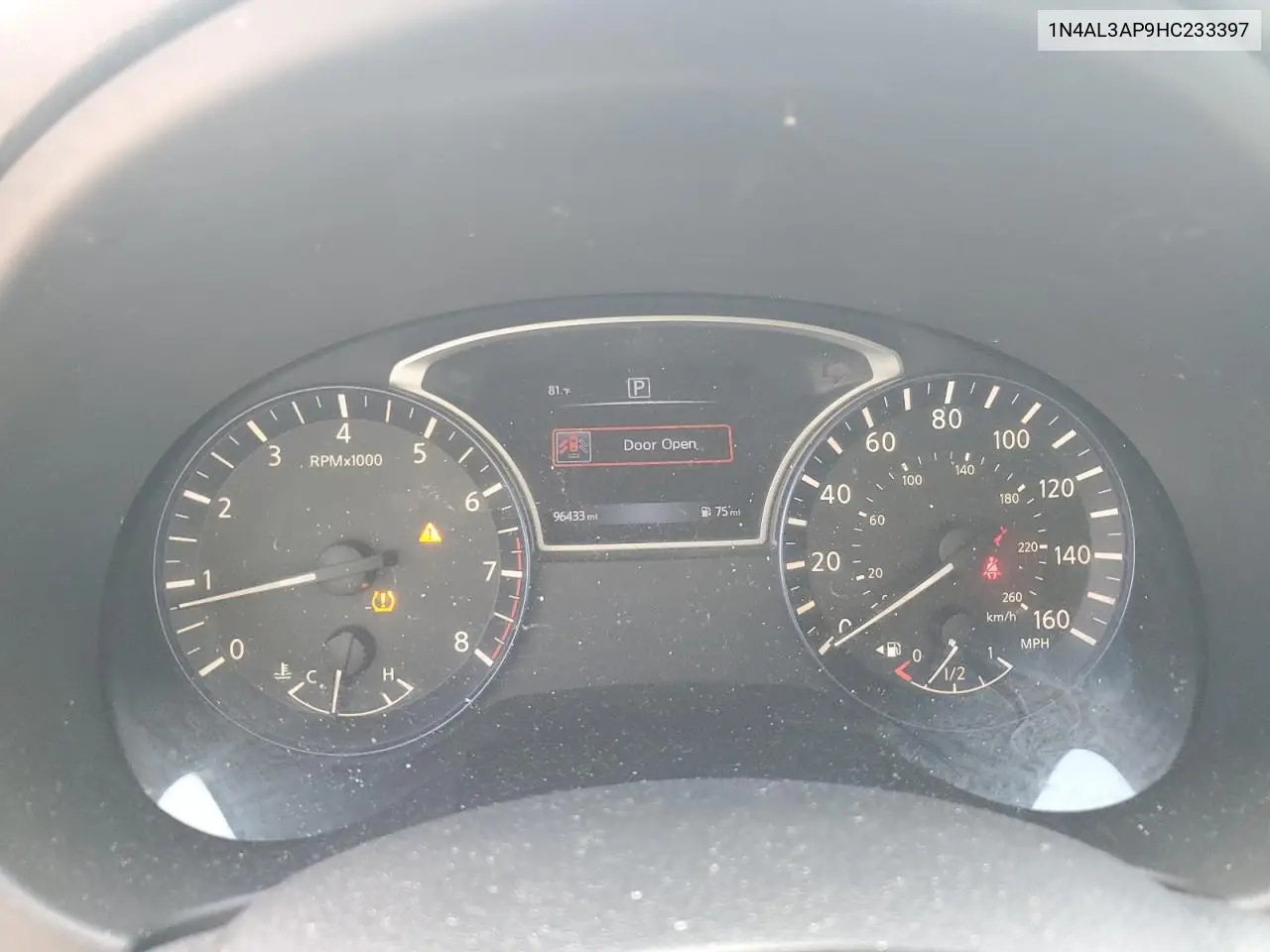 2017 Nissan Altima 2.5 VIN: 1N4AL3AP9HC233397 Lot: 56773245