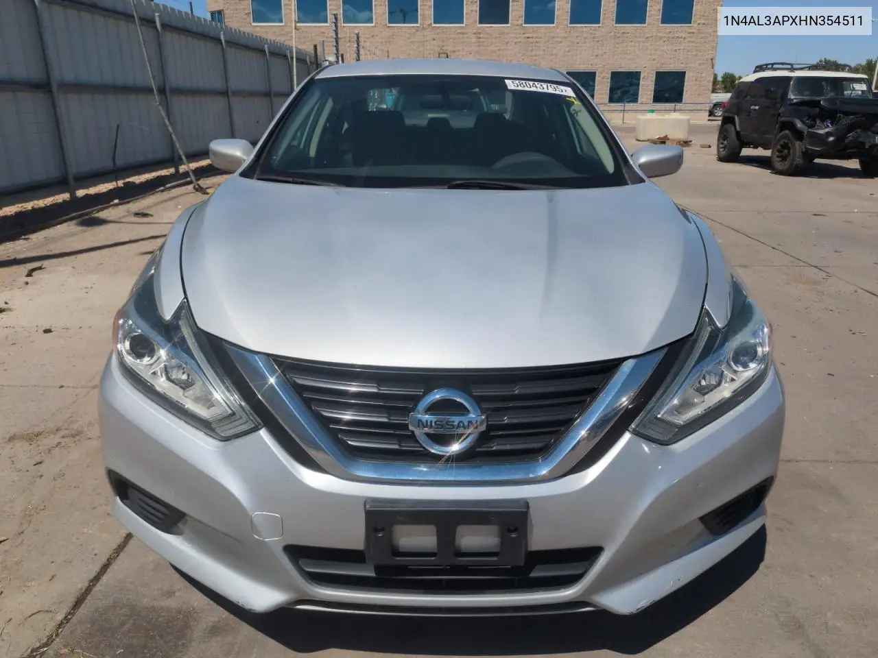 2017 Nissan Altima 2.5 VIN: 1N4AL3APXHN354511 Lot: 58043795