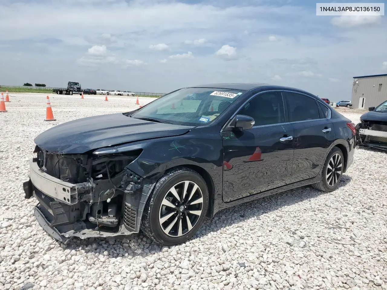 2018 Nissan Altima 2.5 VIN: 1N4AL3AP8JC136150 Lot: 62691835