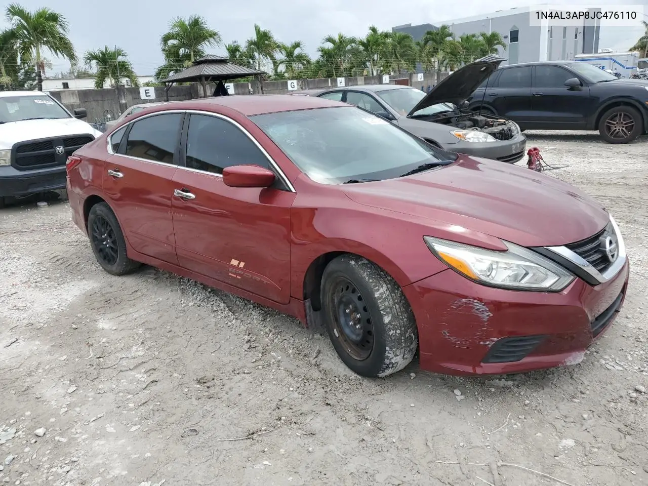 2018 Nissan Altima 2.5 VIN: 1N4AL3AP8JC476110 Lot: 63612795