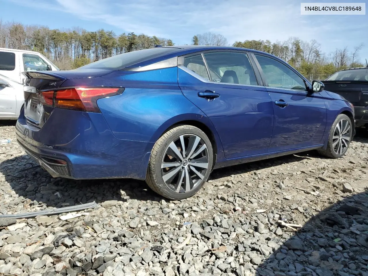 2020 Nissan Altima Sr VIN: 1N4BL4CV8LC189648 Lot: 48519275