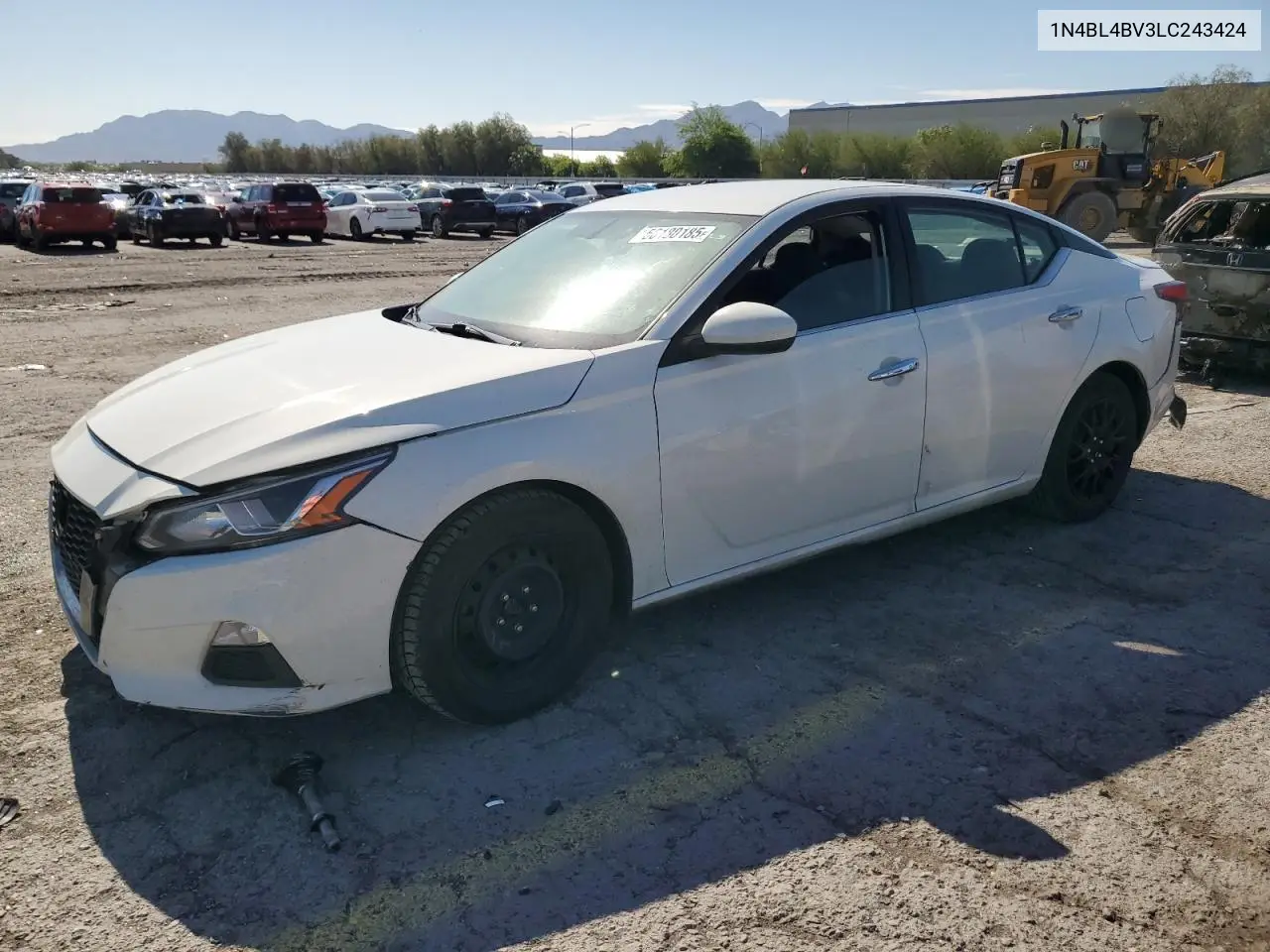 2020 Nissan Altima S VIN: 1N4BL4BV3LC243424 Lot: 56180185