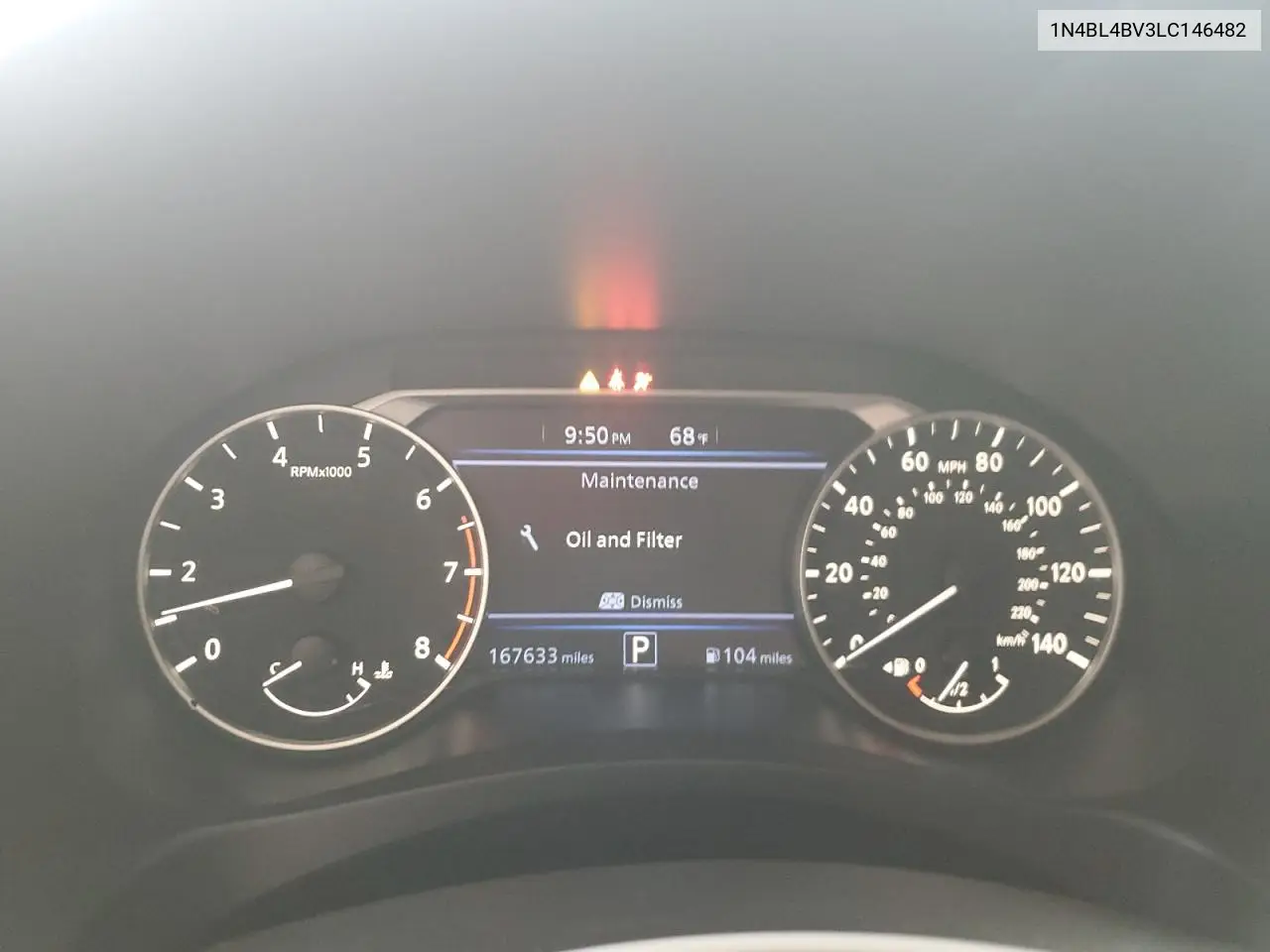2020 Nissan Altima S VIN: 1N4BL4BV3LC146482 Lot: 56367335