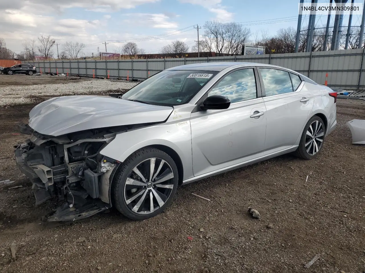 2021 Nissan Altima Sr VIN: 1N4BL4CV3MN309801 Lot: 50816615