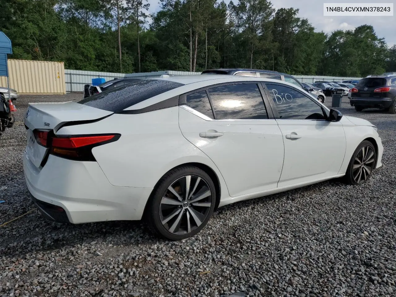 2021 Nissan Altima Sr VIN: 1N4BL4CVXMN378243 Lot: 56154405