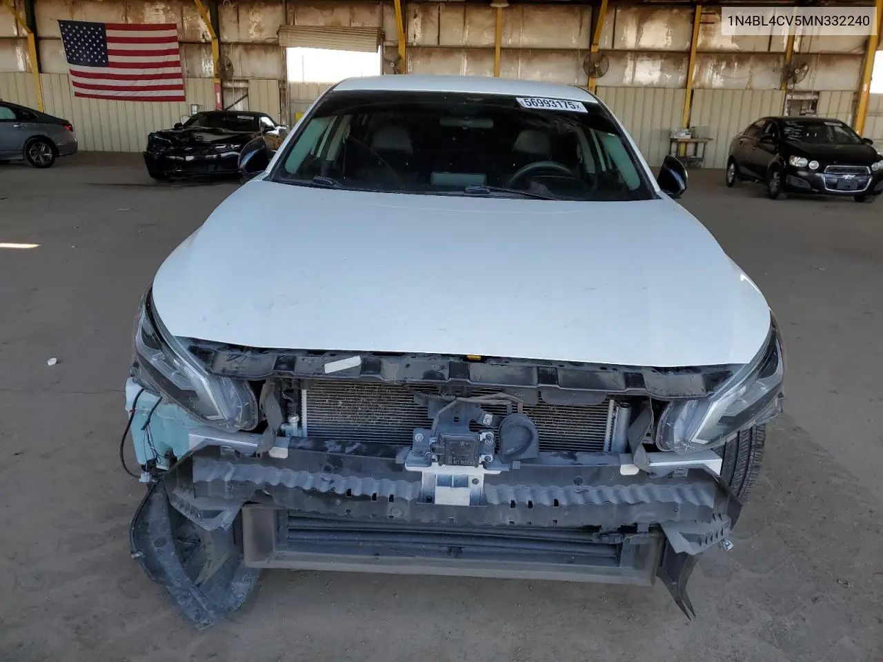 2021 Nissan Altima Sr VIN: 1N4BL4CV5MN332240 Lot: 56993175