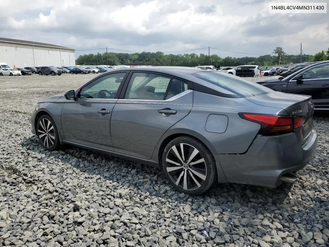 1N4BL4CV4MN311430 2021 Nissan Altima Sr