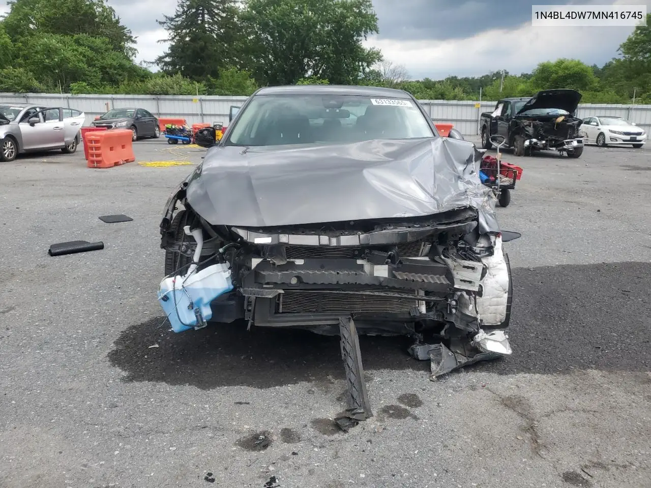 2021 Nissan Altima Sv VIN: 1N4BL4DW7MN416745 Lot: 63133565