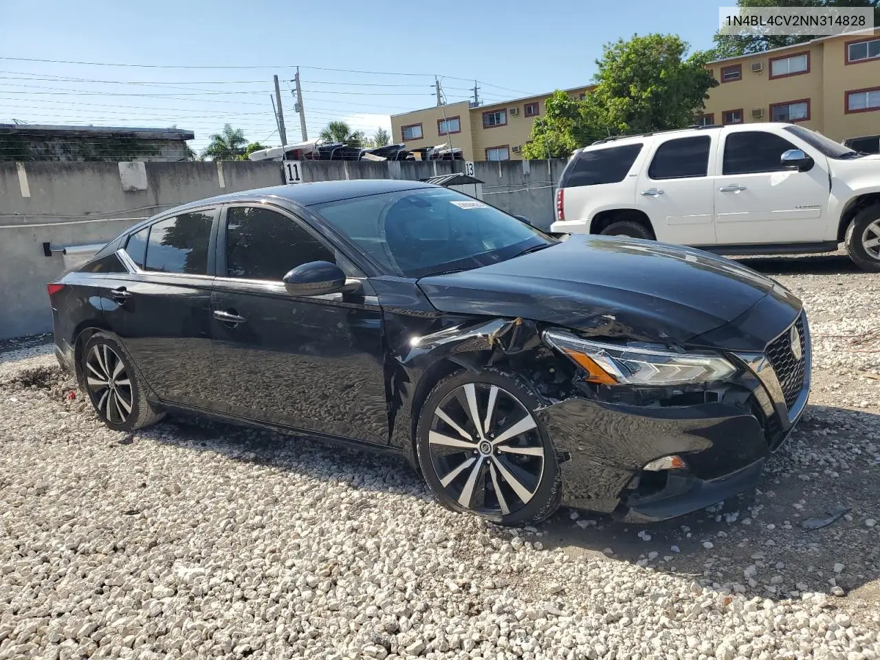 2022 Nissan Altima Sr VIN: 1N4BL4CV2NN314828 Lot: 56694825