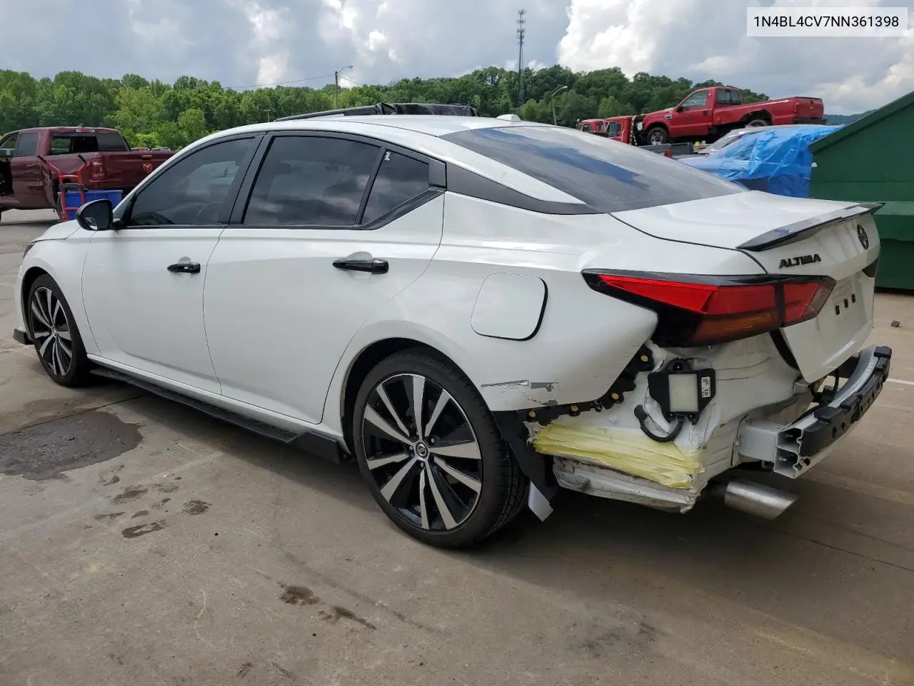 2022 Nissan Altima Sr VIN: 1N4BL4CV7NN361398 Lot: 56885185