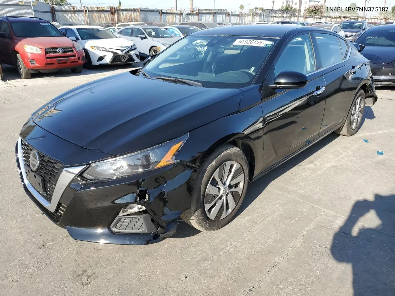 2022 Nissan Altima S VIN: 1N4BL4BV7NN375187 Lot: 62920155