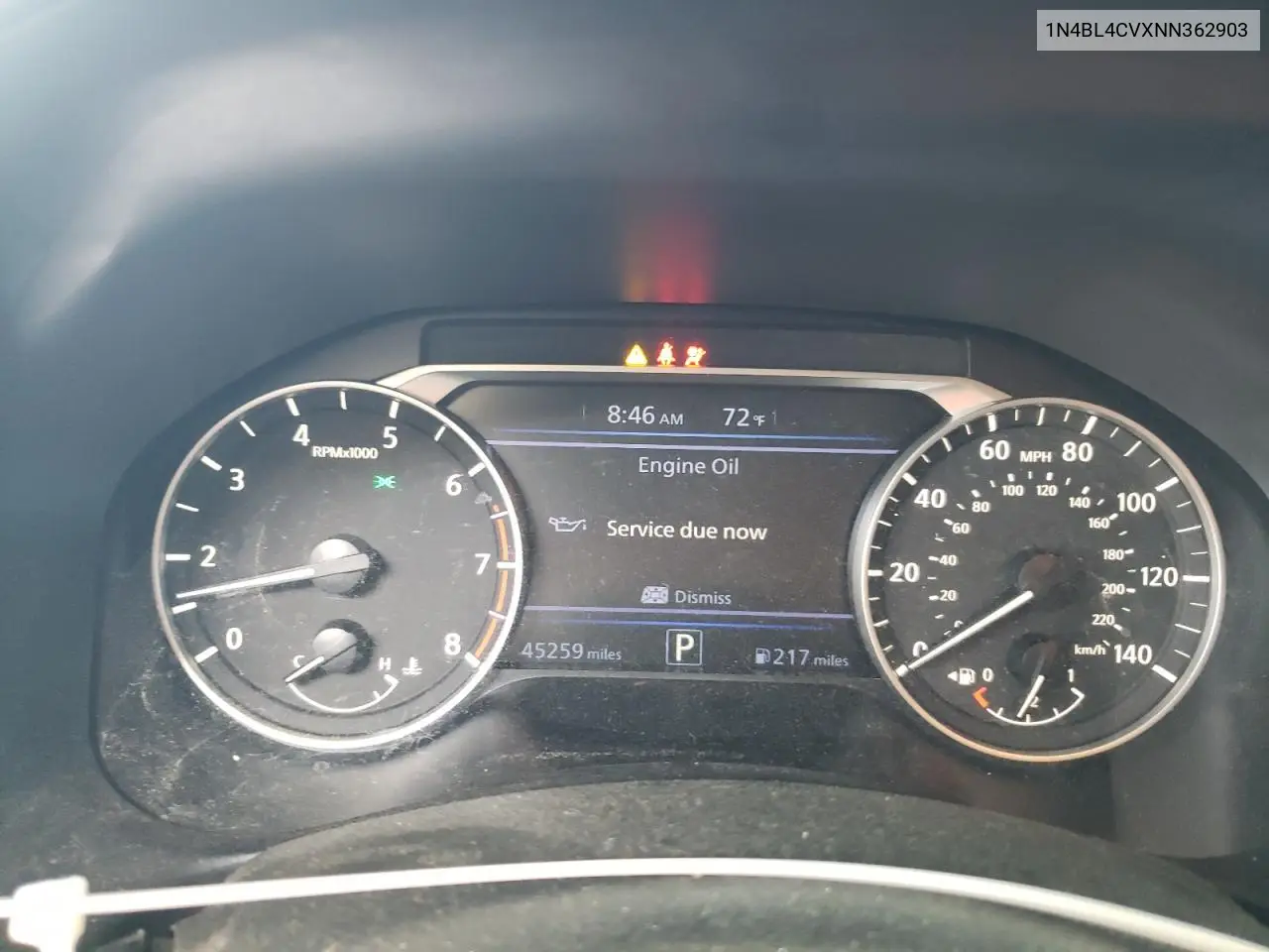 2022 Nissan Altima Sr VIN: 1N4BL4CVXNN362903 Lot: 62998655