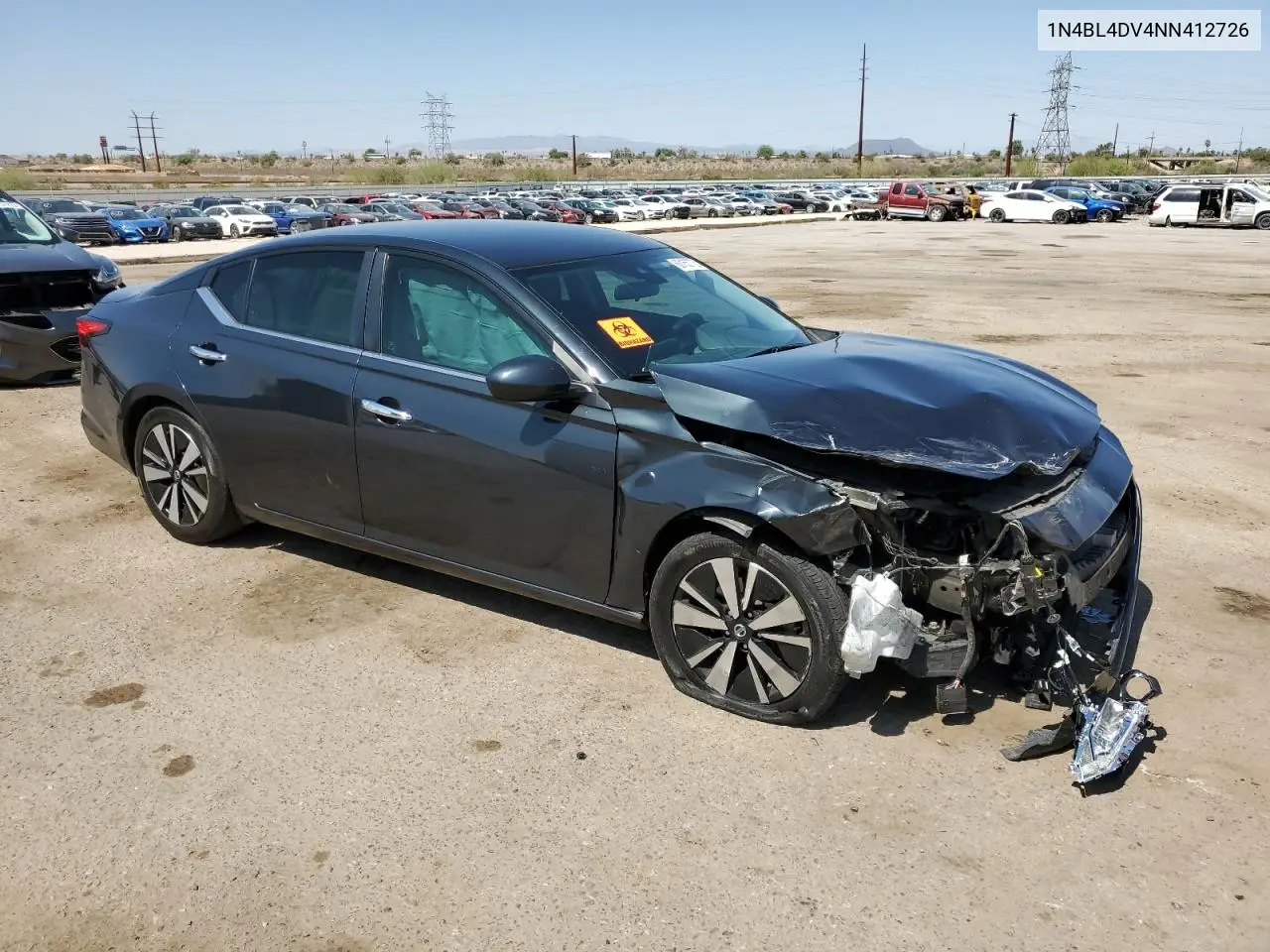 2022 Nissan Altima Sv VIN: 1N4BL4DV4NN412726 Lot: 63155775