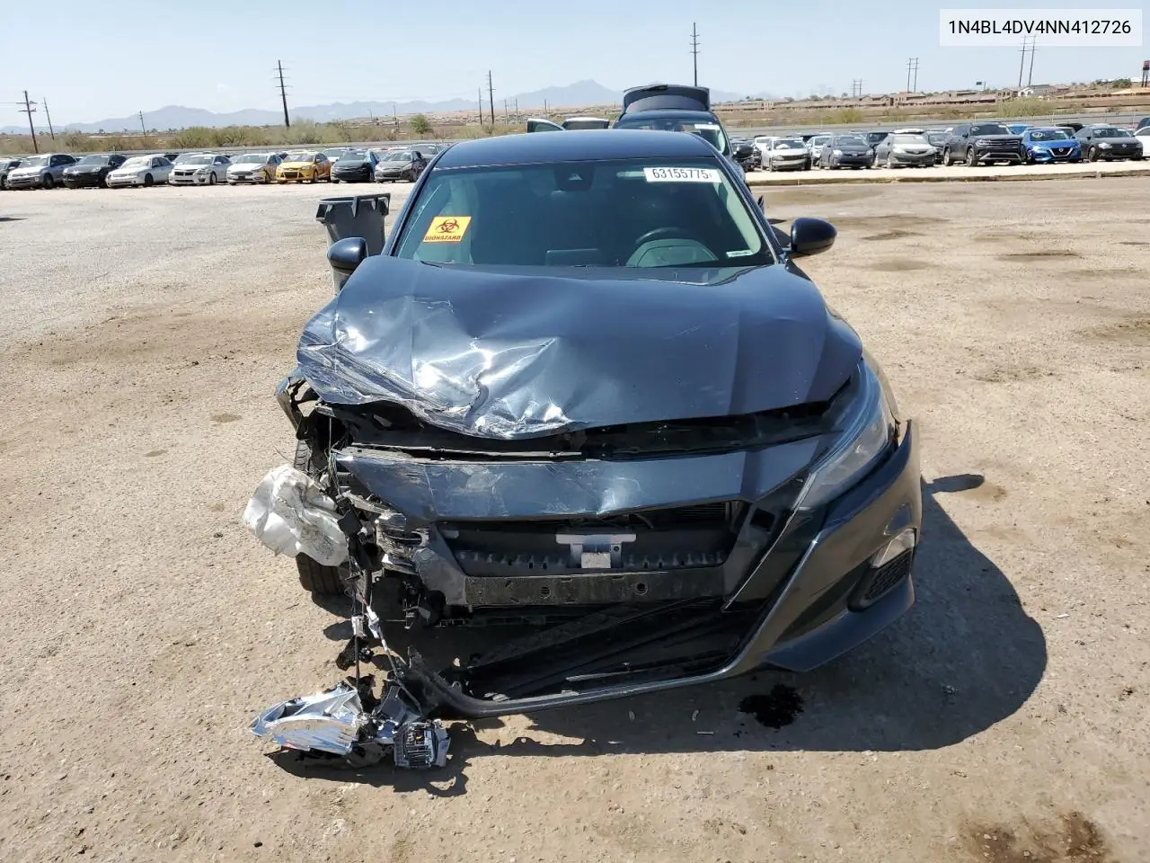 2022 Nissan Altima Sv VIN: 1N4BL4DV4NN412726 Lot: 63155775