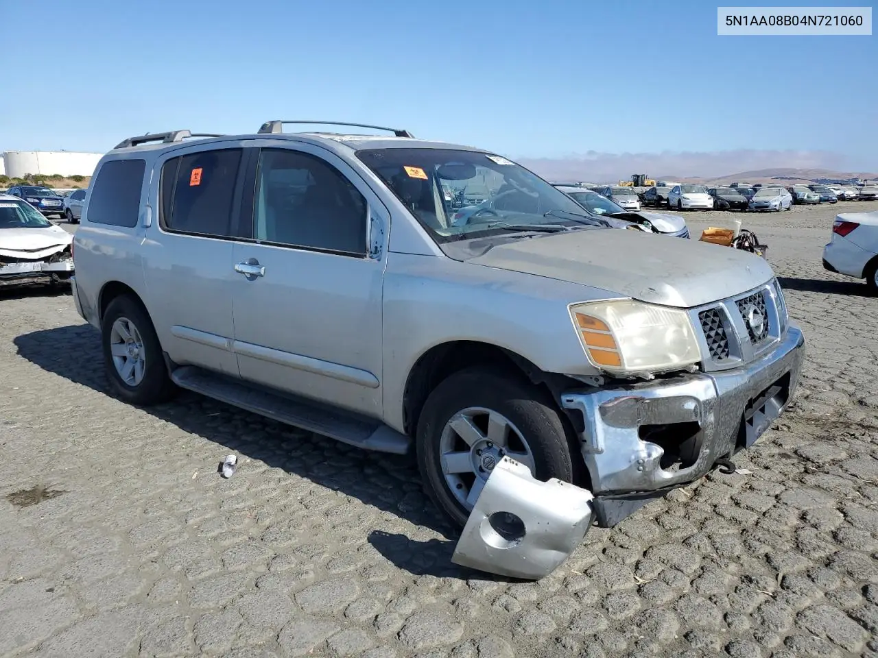 2004 Nissan Armada Se VIN: 5N1AA08B04N721060 Lot: 61192325