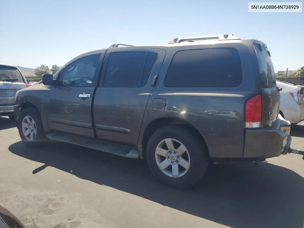 2004 Nissan Armada Se VIN: 5N1AA08B64N738929 Lot: 62464955