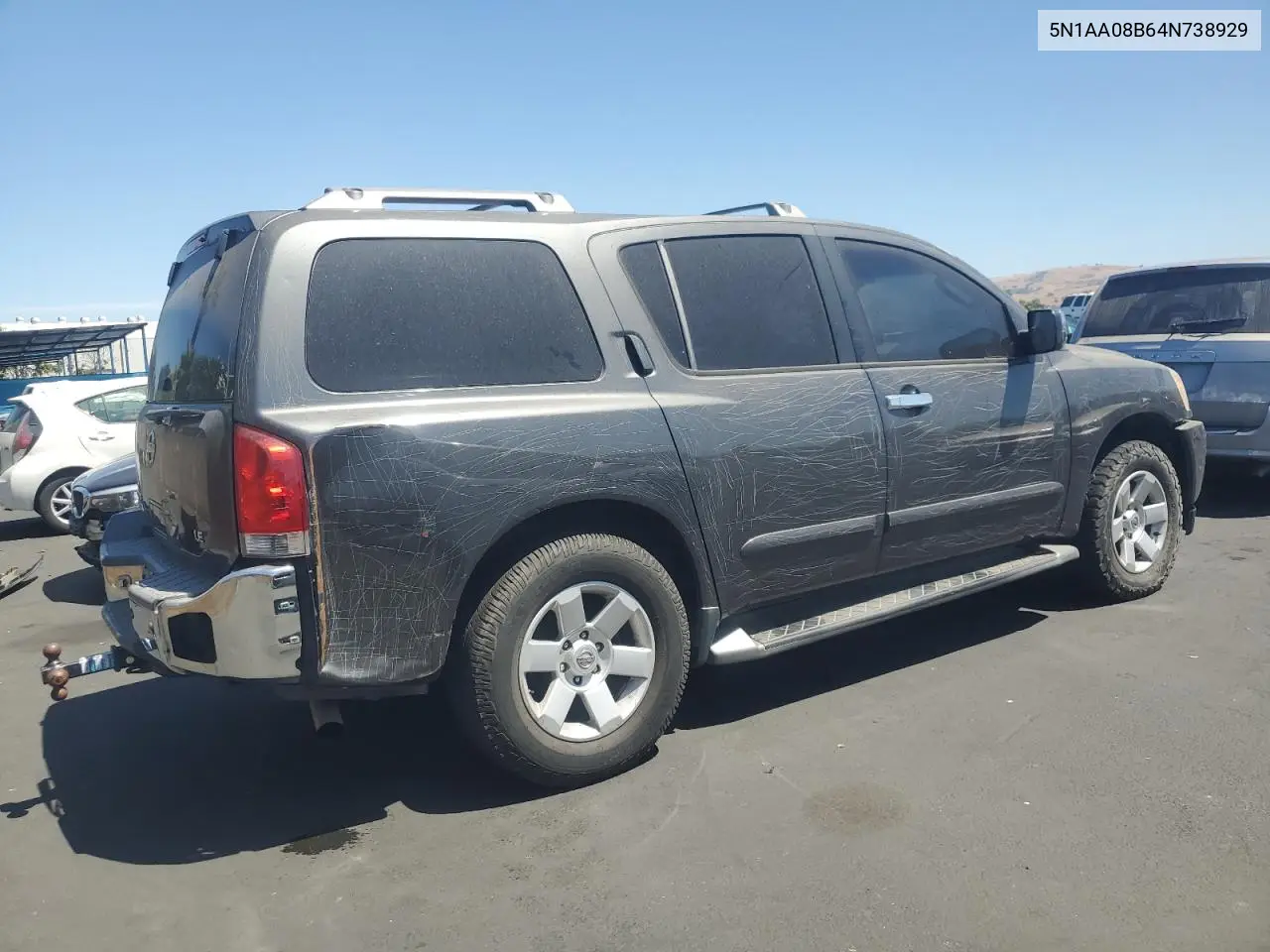 2004 Nissan Armada Se VIN: 5N1AA08B64N738929 Lot: 62464955