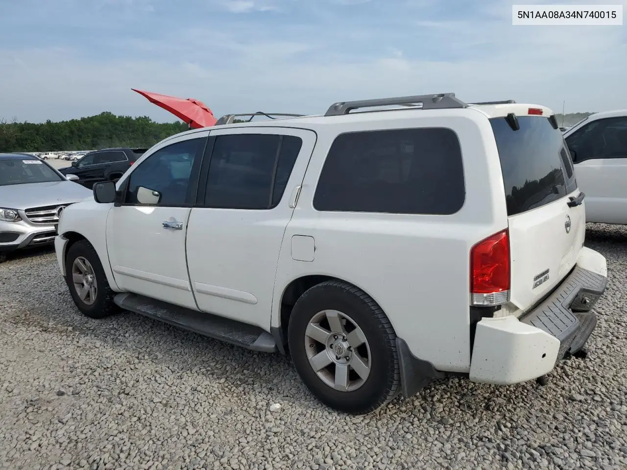 2004 Nissan Armada Se VIN: 5N1AA08A34N740015 Lot: 62762745